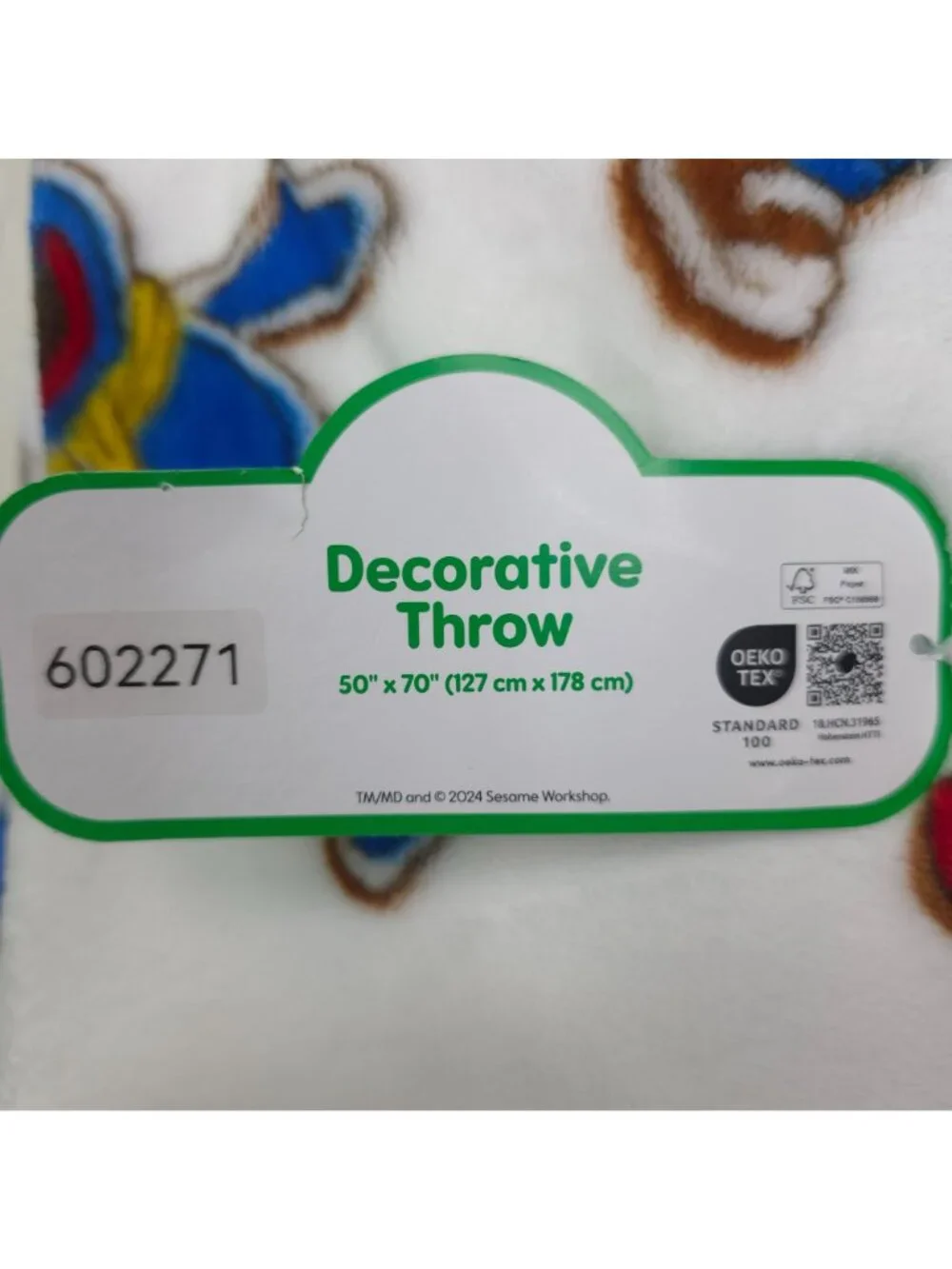 Sesame Street Decorative Throw Blanket 50